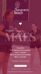 1° Open dia das Mães  - Feminino Avançado 