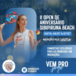 2º OPEN DE ANIVERSÁRIO SIBIPIRUNA BEACH (SIMPLES) - PRO - Masculino 