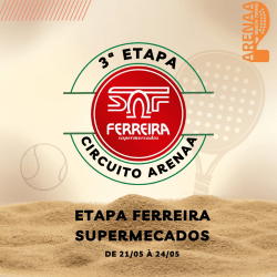 3ª Etapa - ETAPA FERREIRA SUPERMECADOS - Masculino CD