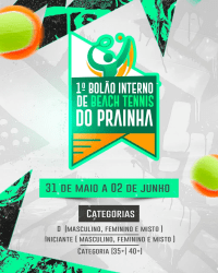 1º BOLAO INTERNO DE BEACH TENNIS DO PRAINHA SPORT CLUB - INICIANTE MISTO