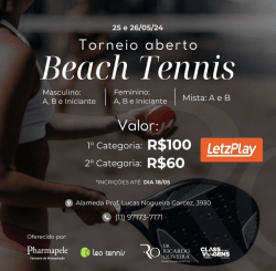 2* torneio Aberto de Beach Tennis Dr Ricardo Oliveira