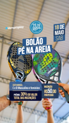 1 Bolão Pé na areia - Dupla D Feminino