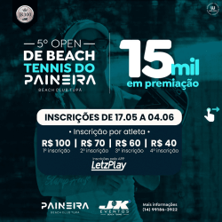 5º OPEN DE BEACH TENNIS DO PAINEIRA JK300 - MASCULINA PRO/A