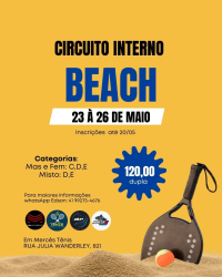 CIRCUITO INTERNO DE BEACH TENNIS - 3° ETAPA - MISTA C