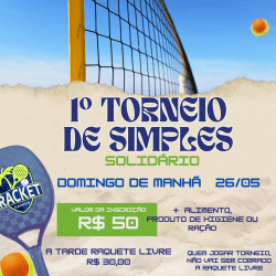 1° Torneio de Simples Racket Garden - Solidário