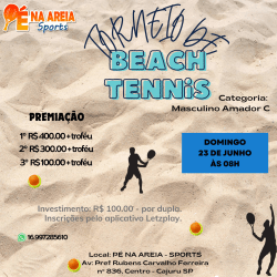 Torneio de Beach Tennis Masculino Amador C 