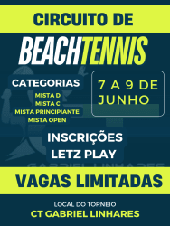 CIRCUITO DE BEACH TENNIS CT GABRIEL LINHARES  - MISTO D