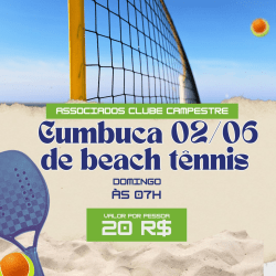 Cumbuca Beach Tennis de Domingo - Associados Campestre - Cumbuca Beach Tennis de Domingo - FEMININO