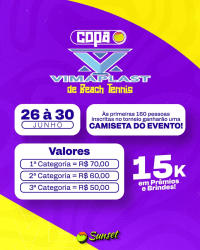 Copa VIMAPLAST de Beach Tennis - Feminino B