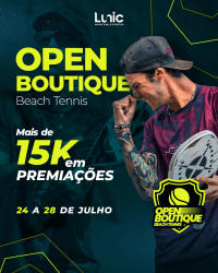 2º Open Boutique - Beach Tennis  - Feminina  70+ (somatória das idades)