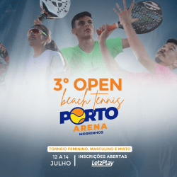 3º Open de Beach Tennis - Porto Arena, Morrinhos - Go - Misto Iniciante