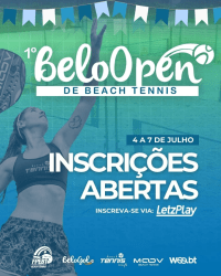  FPEBT200 - 1º Belo Open de Beach Tennis - Dupla Masculino Open