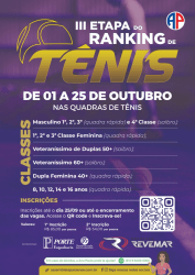 III Etapa do Ranking de Tenis AP 2024 - 4ª Classe Masculina