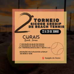 2° TORNEIO SICOOB CREDIP DE BEACH TENNIS