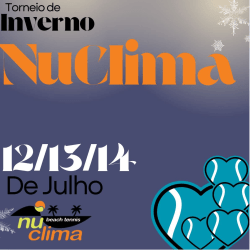 3º Campeonato Nuclima Beach Tennis  - Mista C ( sexta) 