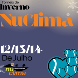 3º Campeonato Nuclima Beach Tennis  - Mista iniciante (Sexta) 