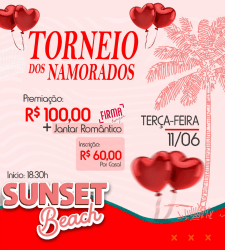 TORNEIO DOS NAMORADOS - BEACH TENNIS