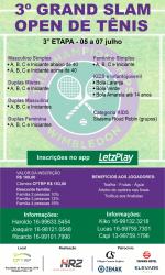 CIRCUITO GRAND SLAM 3ª ETAPA - SIMPLES - Masculina Iniciante