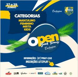 1º OPEN EXCLUSIVA COLCHÕES DE BEACH TENNIS - PÉ NA AREIA - MASCULINO CLASSE B