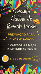 1° Circuito Julino de Beach Tennis - MASCULINO B+