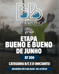 Ranking Praiô de BT - 1ª Etapa Bueno e Bueno de Junho - Categoria Feminina B/C