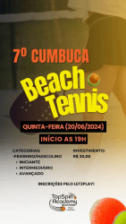 7° Cumbuca TopSpin Academy  - Feminina Iniciante