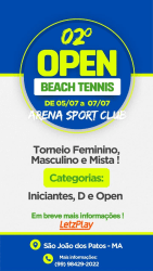 2º OPEN DE BEACH TENNIS - ARENA SPORT CLUB - - MASCULINO INICIANTE 