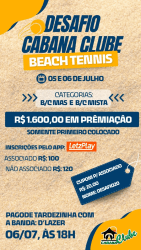 1º Desafio de Beach Tennis Cabana Clube