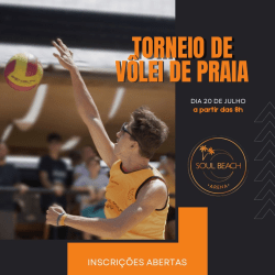 2º Torneio Interno de Volei de Praia - Soul Beach/ Arenas Convidadas - Dupla Masculina - Avançado