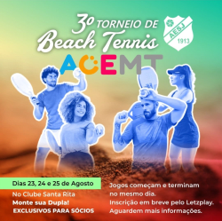 3° AESJ ACEMT DE BEACH TENNIS  - Categoria Sub 13 Livre 