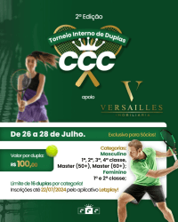 2º Torneio interno de Tênis  de Duplas CCC