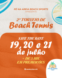 2º Torneio de Beach Tennis Pé na Areia  - Mista C