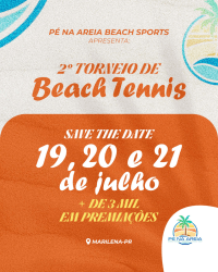 2º Torneio de Beach Tennis Pé na Areia  - Mista D