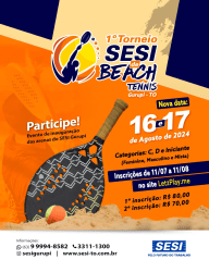 1º Torneio de Beach Tennis do SESI Gurupi - Mista Cat. D