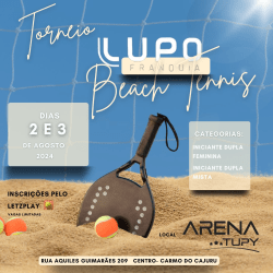 Torneio LUPO FRANQUIA de Beachtenis  - Dupla Mista Iniciante 