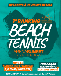 1° Ranking Pederneiras Beach Tennis Categoria Masculino B