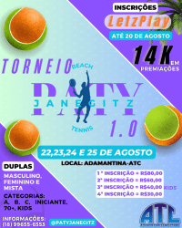 TORNEIO PATY JANEGITZ BEACH TENNIS 1.0