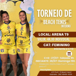 I TORNEIO DE BEACH TÊNIS RUMO AO JUBS - CAT MISTO OPEN