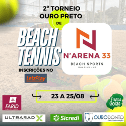 2° Torneio de Beach Tennis de Ouro Preto - +40 Feminino