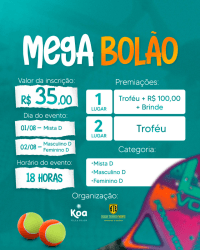 MEGA BOLÃO - KOA VILLA BEACH - SANTA INES-MA - FEMININO D