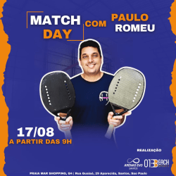 MATCH DAY com Paulo Romeu da ProTenista - Inicio da Clínica 9:00h