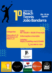 1º Interno de Beach Tennis João Bandarra - Mista C