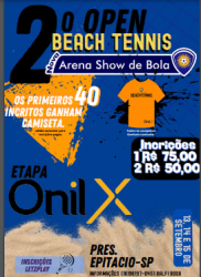 2° OPEN DE BEACH TENNIS ETAPA ONIL X - FEMININO 60+