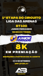 Circuito Liga das Arenas - 1ª Etapa - Circuito Junior Ferragens de Beach Tennis - Masculino Iniciante