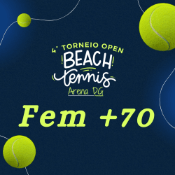 4º Torneio Open de Beach Tennis - Arena DG - Feminino Soma +70