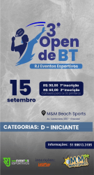 3º Open de BT - RJ Eventos Esportivos - Feminino D 