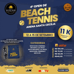 4º OPEN DE BEACH TENNIS ARENA SANTA CECÍLIA JK200 - MISTA 60+ (soma de idades)