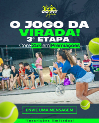 2º Torneio de Beach Tennis Go Fit 200k - 3ª Etapa 25k - MASCULINA B