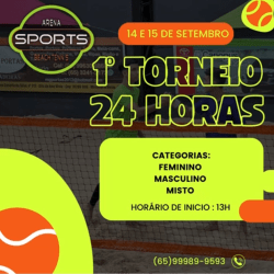 1° Torneio 24h de Beach Tennis Arena Sports - Classe C/B Mistas