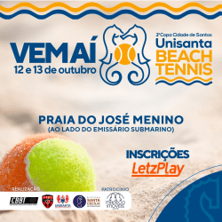 CBBT200/FPBT300 - 2ª COPA CIDADE DE SANTOS UNISANTA BEACH TENNIS - AMADORES - Dupla Feminino D